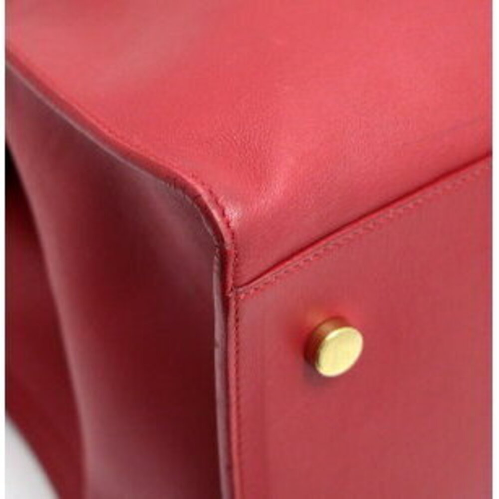 Saint Laurent Paris Cabas Bag Red Leather GG - Picture 5 of 6